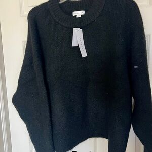 Topshop Classic Black Crew Neck Sweater